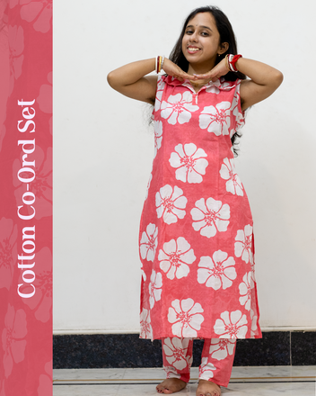 Cotton Co-Ord Set (Pink)