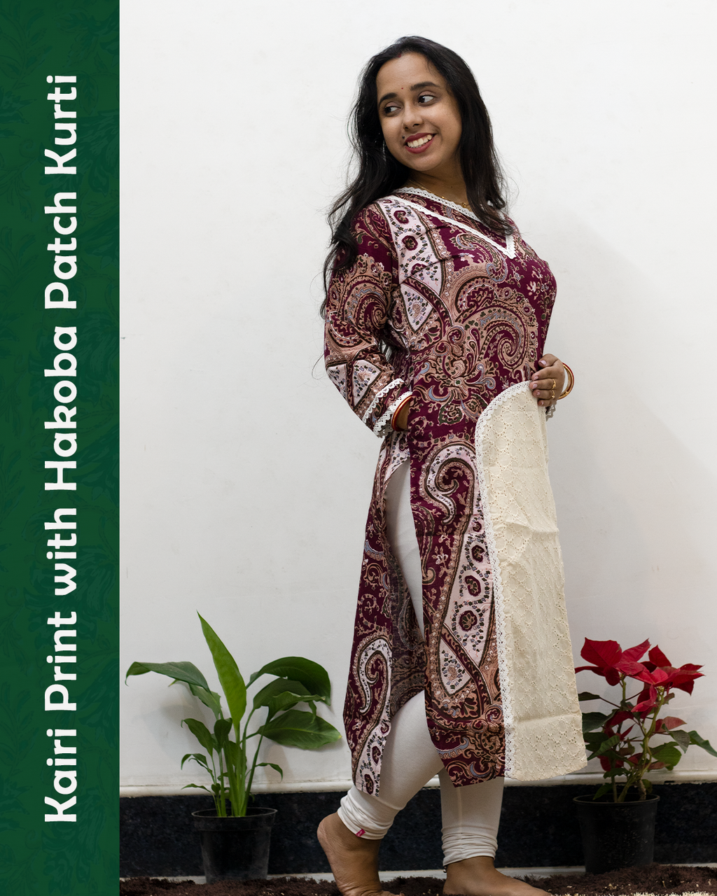 Kairi Print with Hakoba Patch Kurti