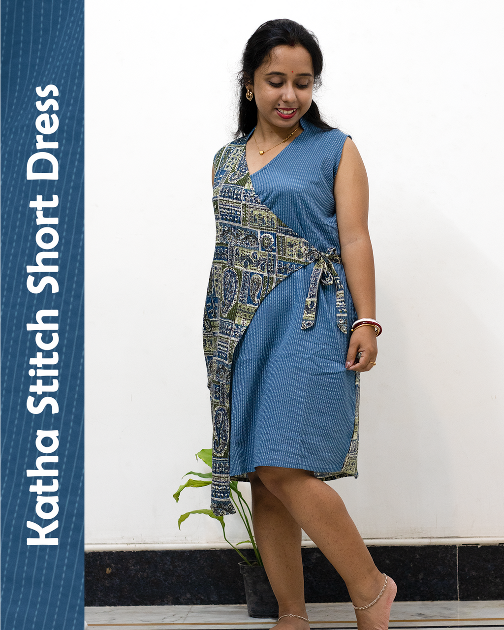 Katha Stitch Short Dress