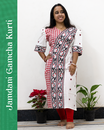 Jamdani Gamcha Kurti