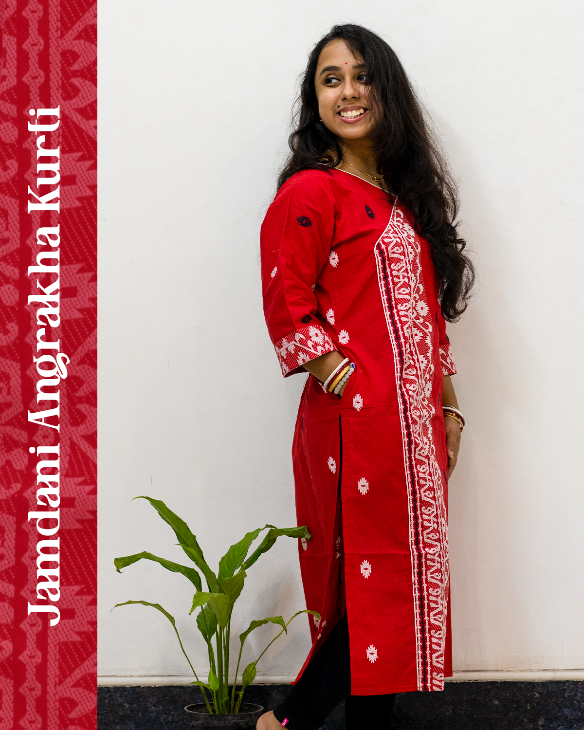 Jamdani Angrakha Kurti