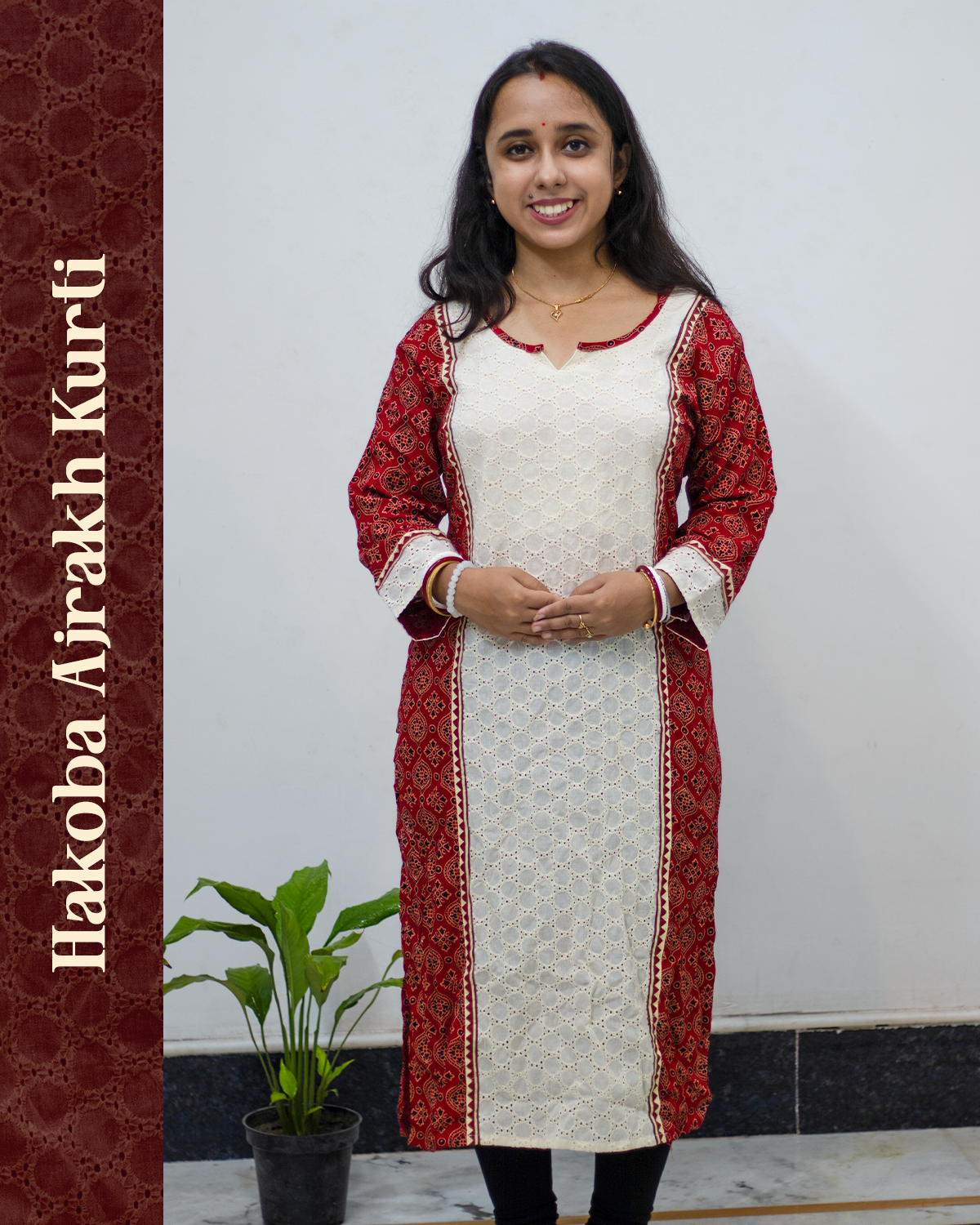 Hakoba Ajrakh Kurti