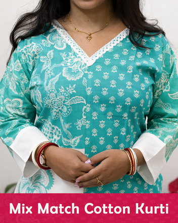 Mix Match Cotton Kurti