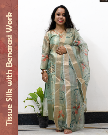 Tissue Silk Benarasi Work