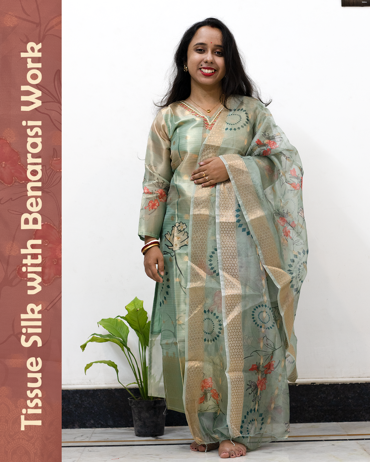 Tissue Silk Benarasi Work