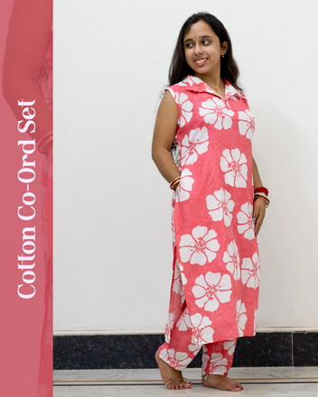 Cotton Co-Ord Set (Pink)