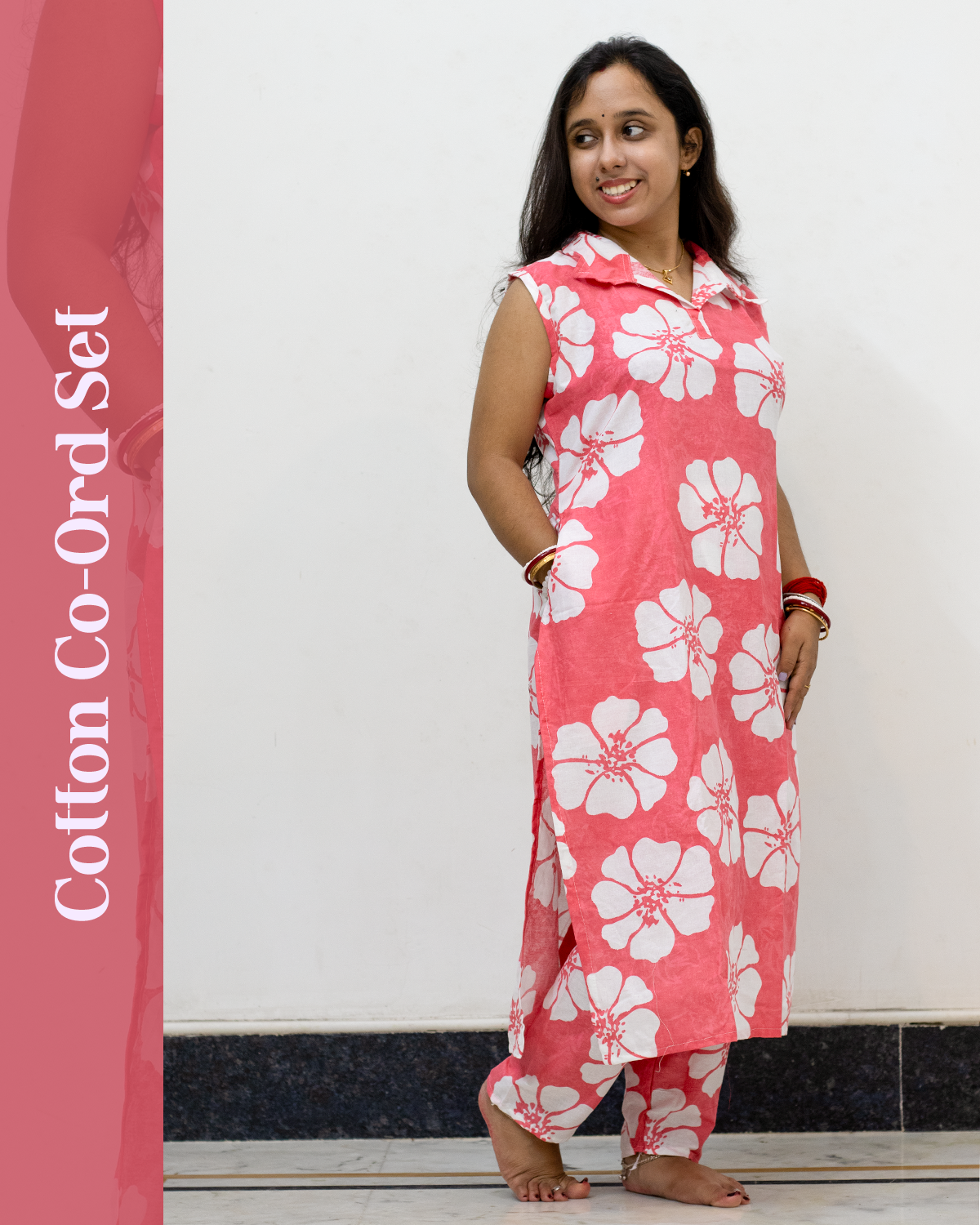 Cotton Co-Ord Set (Pink)