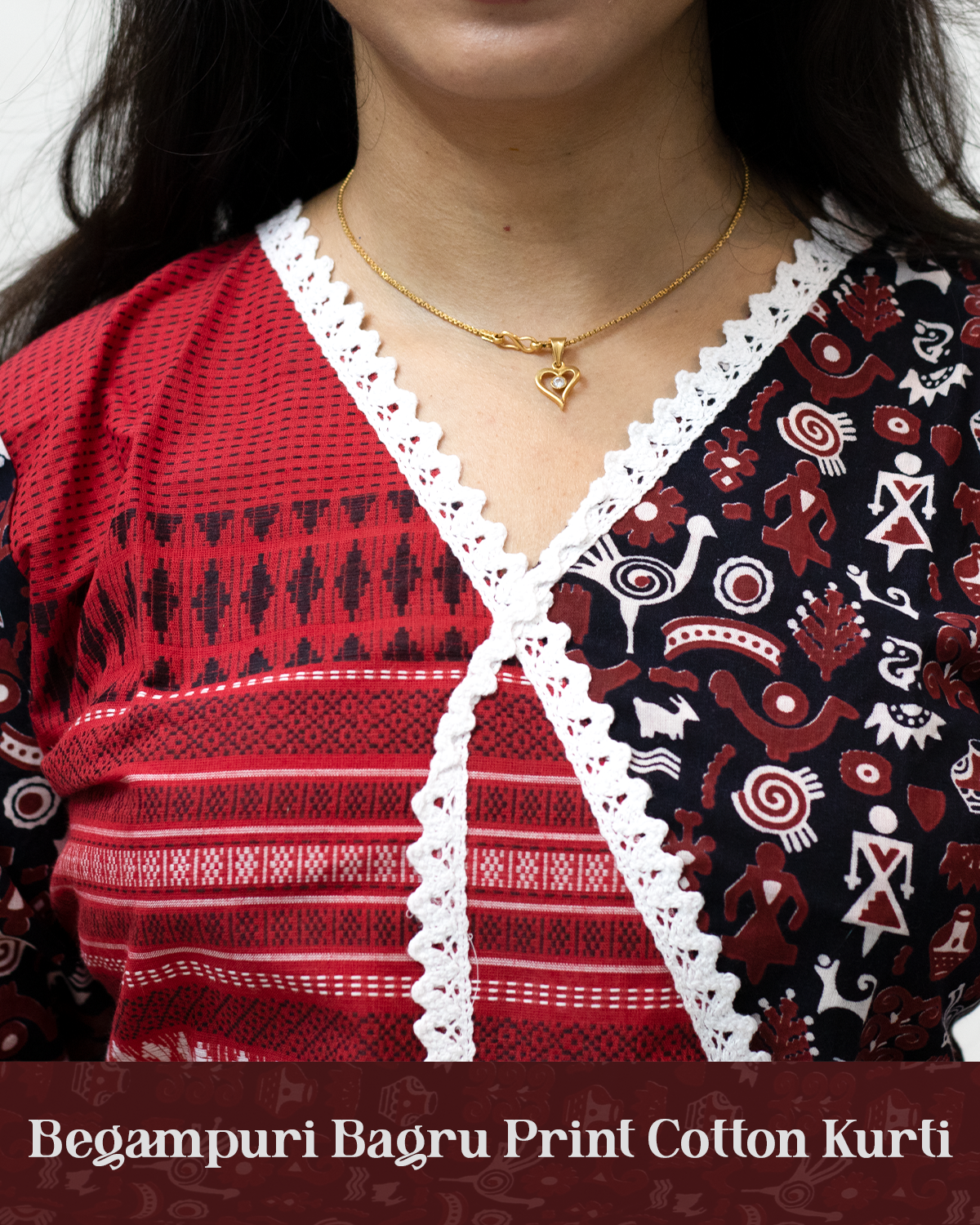 Begampuri Bagru Print Cotton Kurti