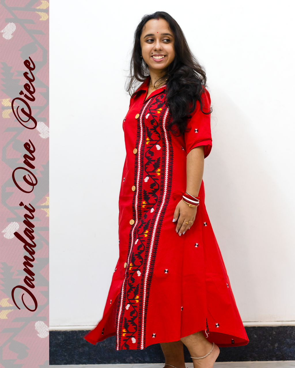 Jamdani One Piece Dress