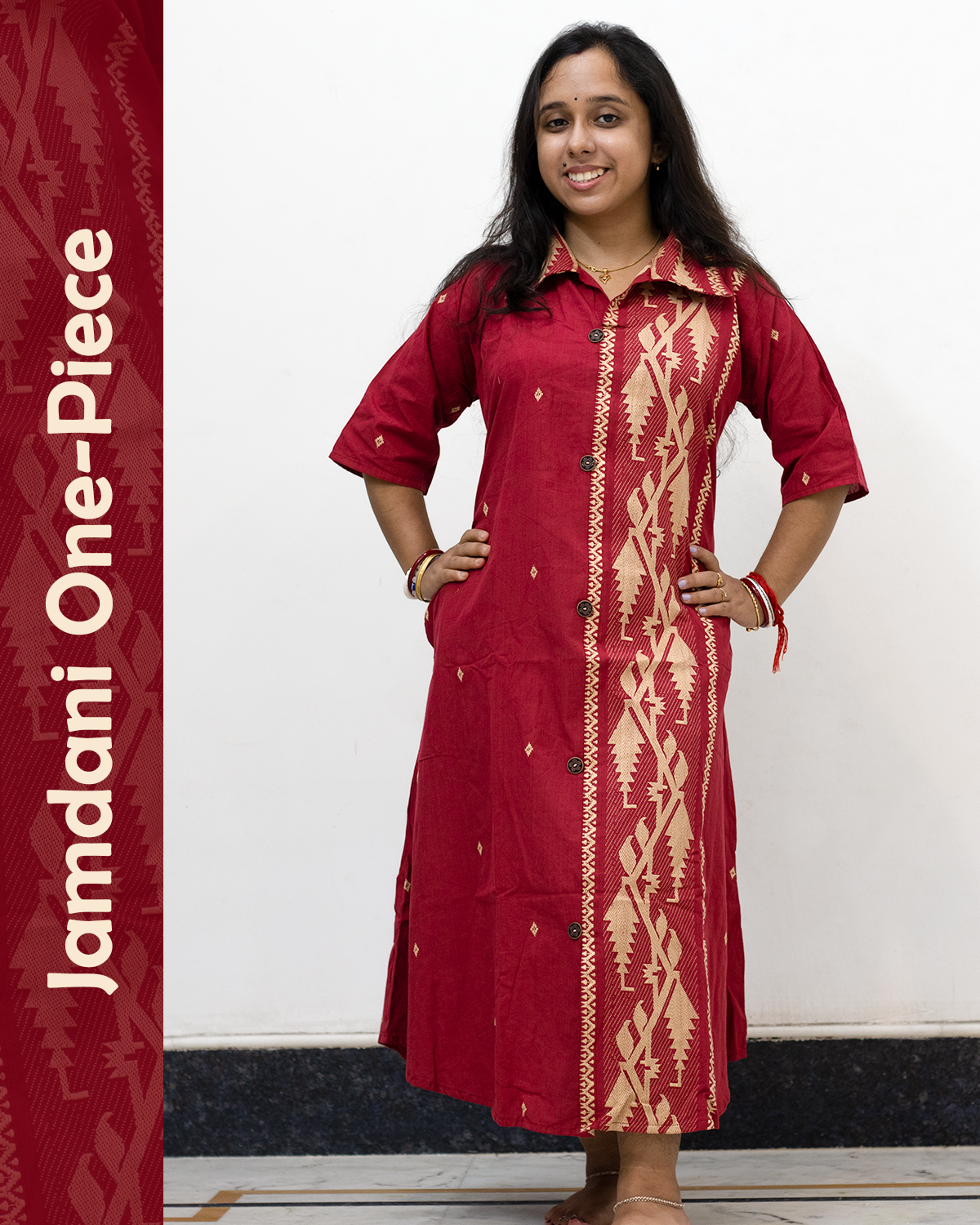 Jamdani One Piece Dress