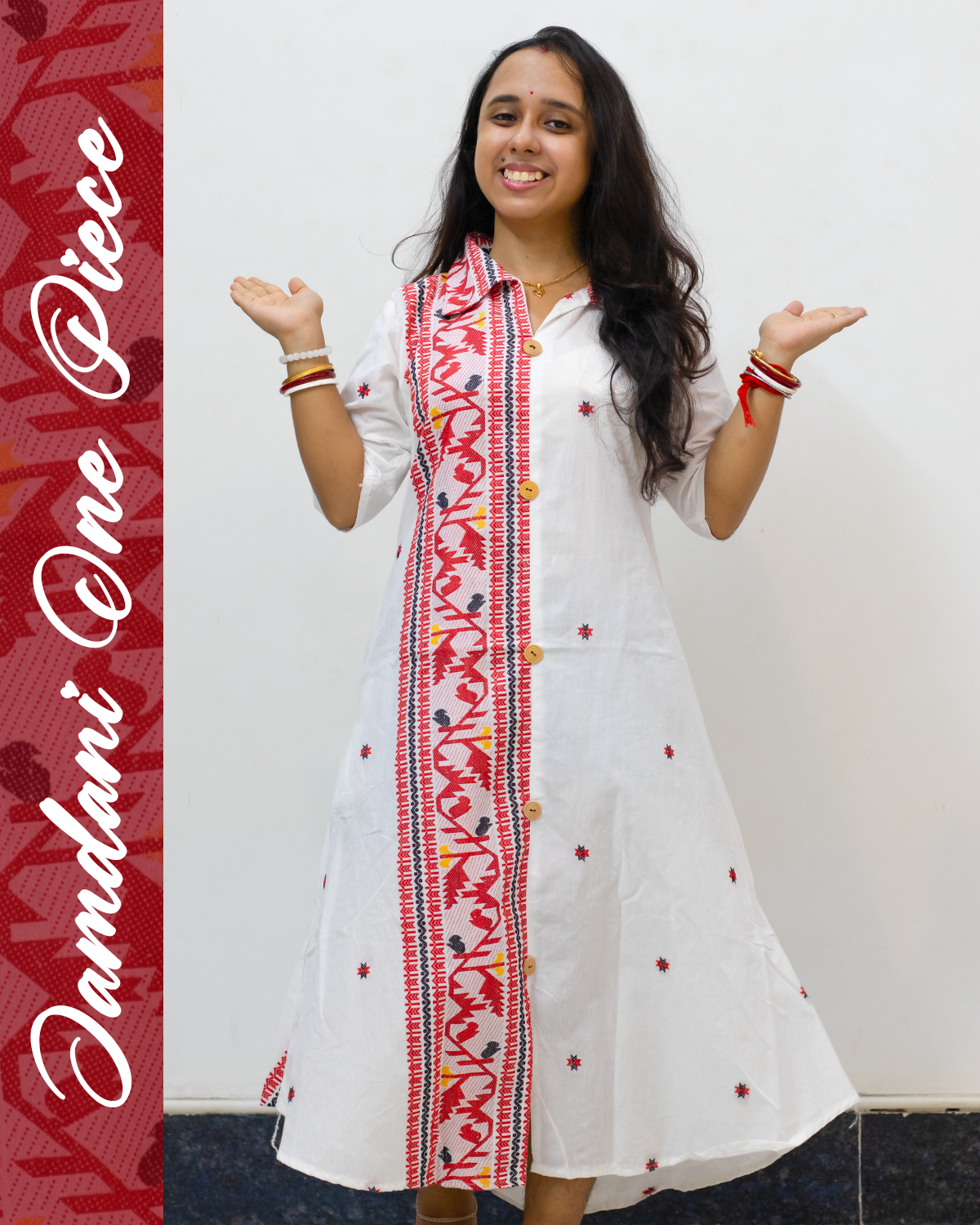 Jamdani One Piece Dress