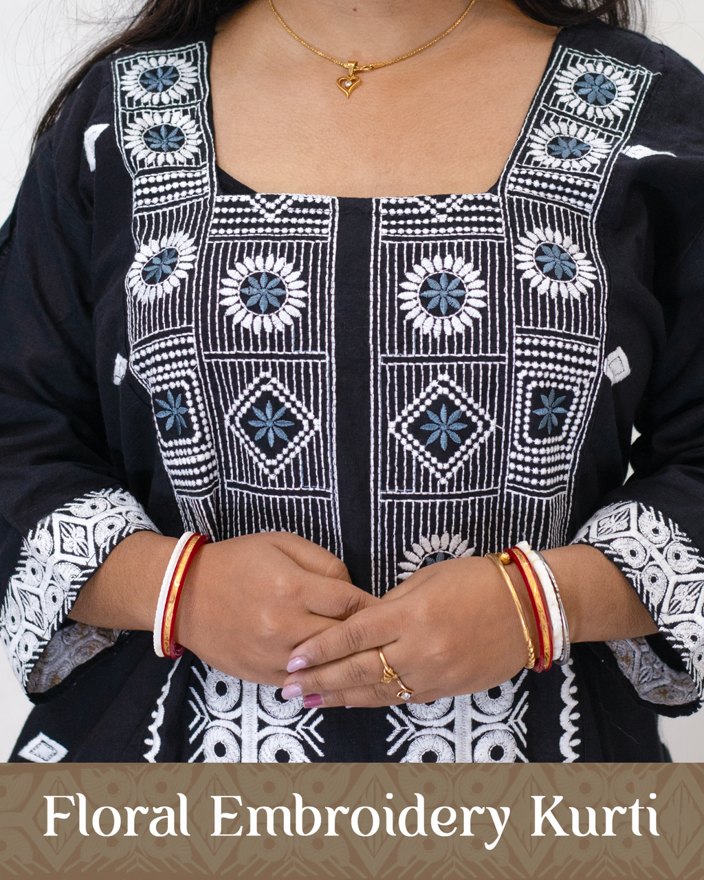 Floral Embroidery Kurti