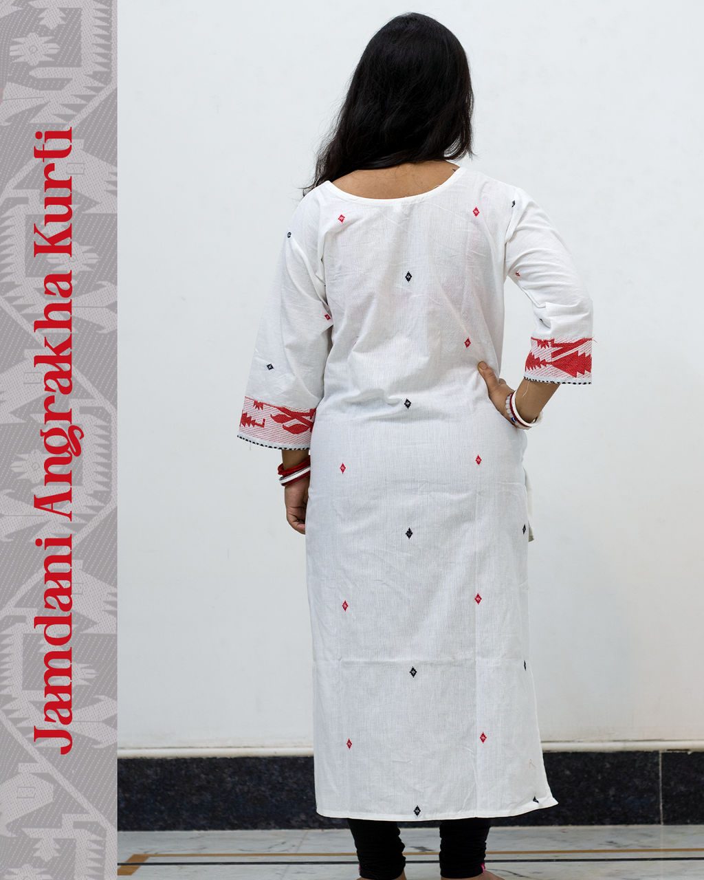 Jamdani Angrakha Kurti