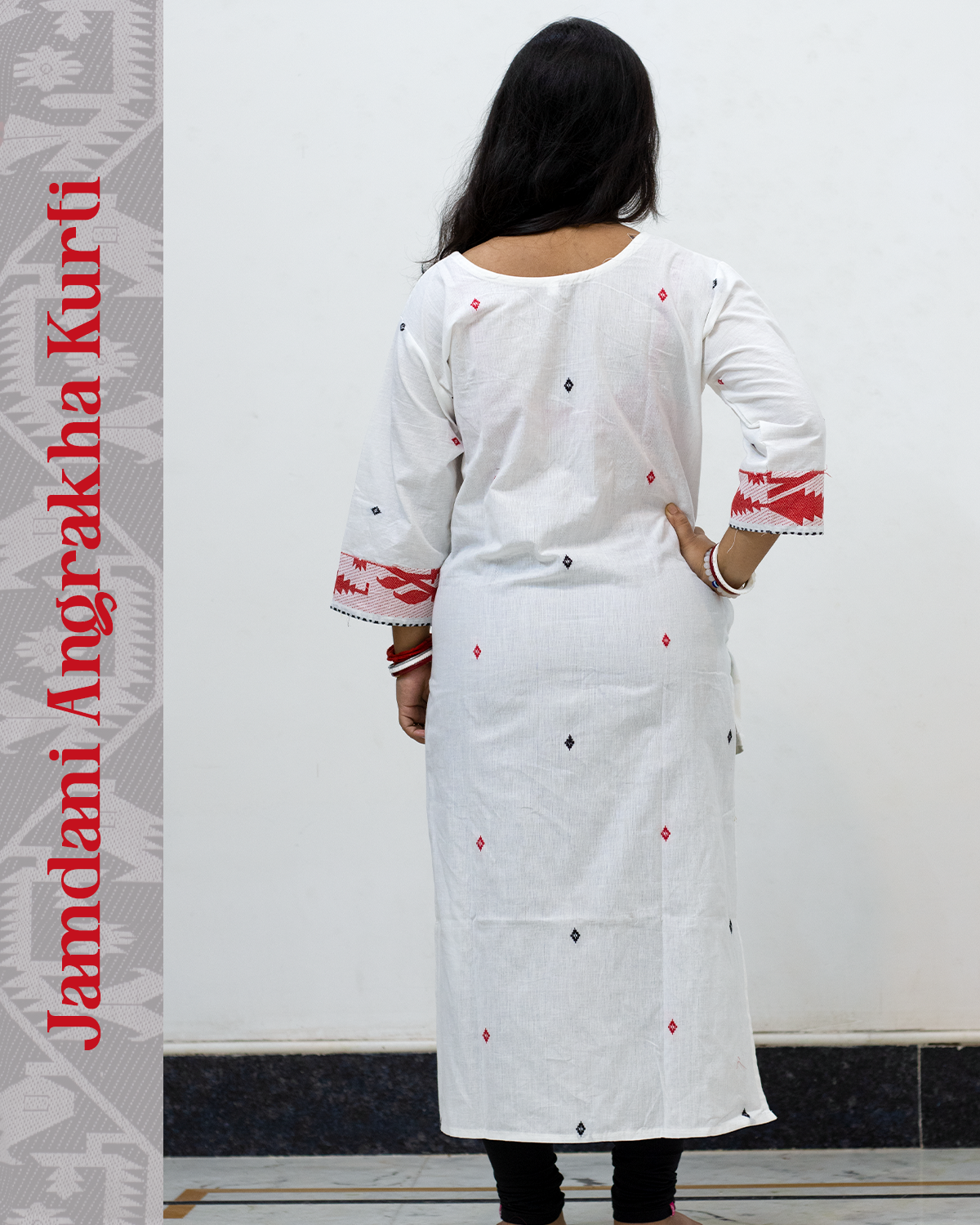 Jamdani Angrakha Kurti