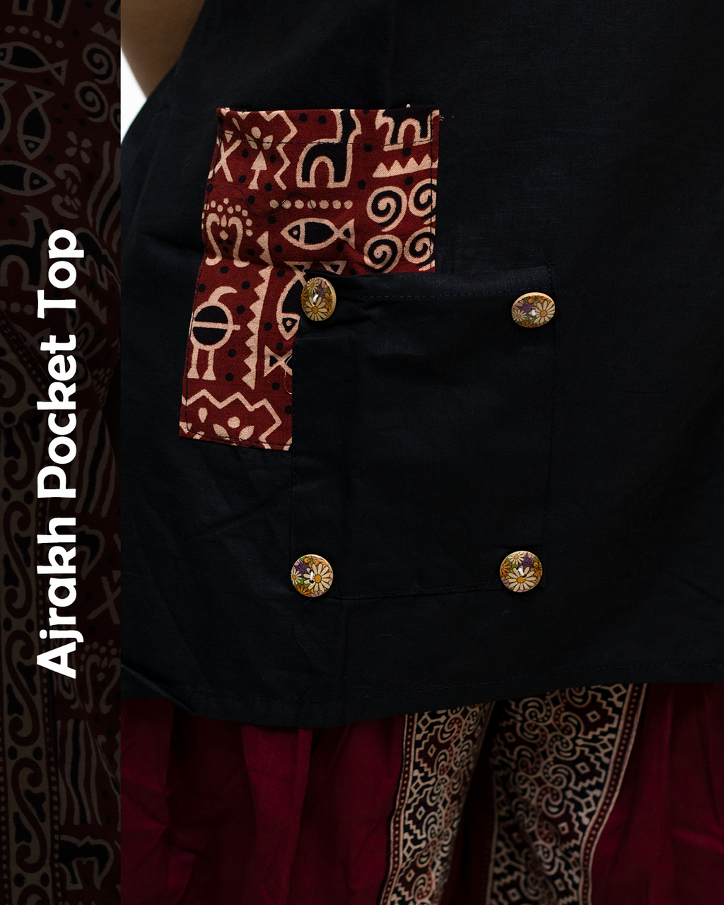 Ajrakh Pocket Top