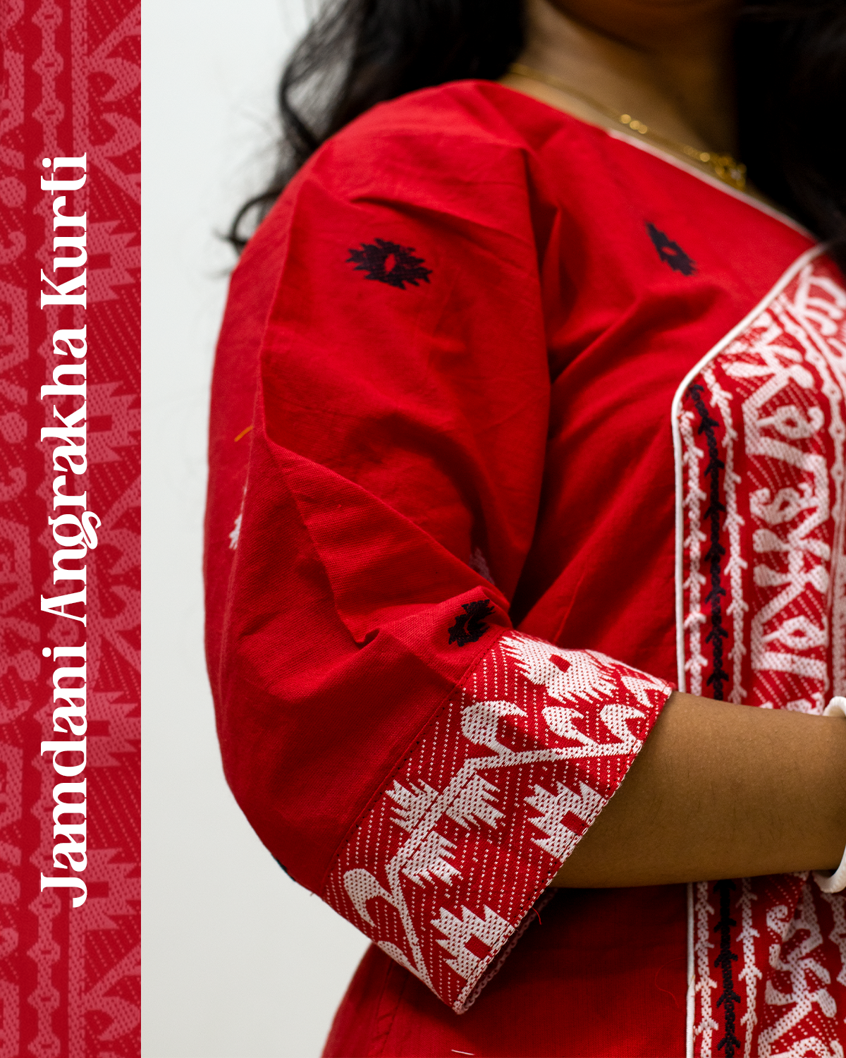 Jamdani Angrakha Kurti