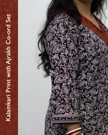 Kalamkari Ajrakh Cotton Co-Ord Set