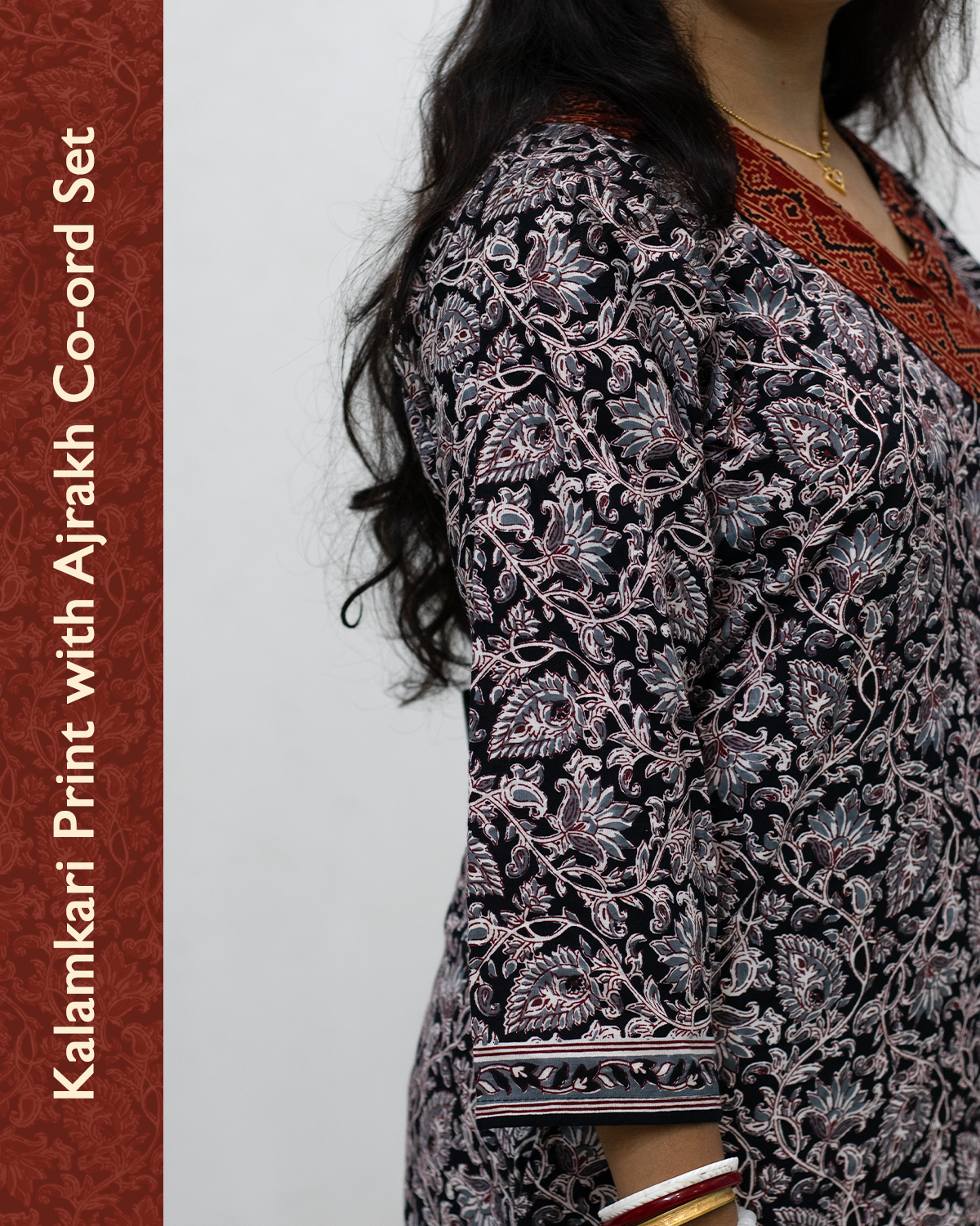 Kalamkari Ajrakh Cotton Co-Ord Set