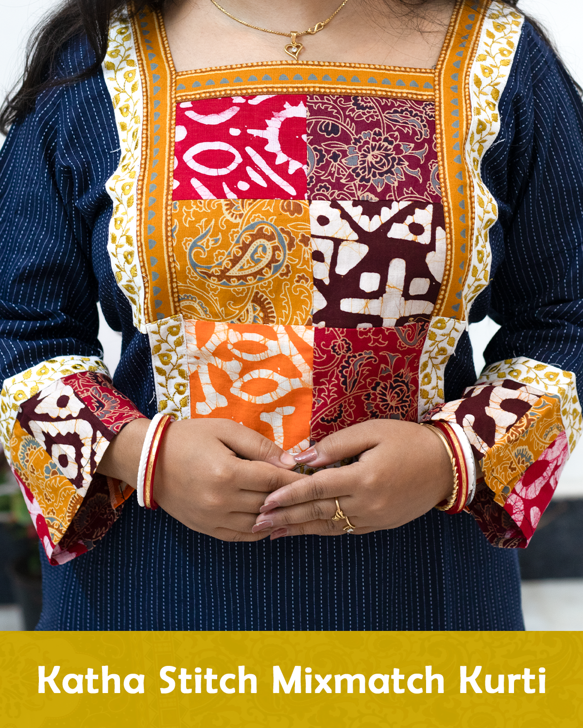 Katha Stitch Mixmatch Kurti