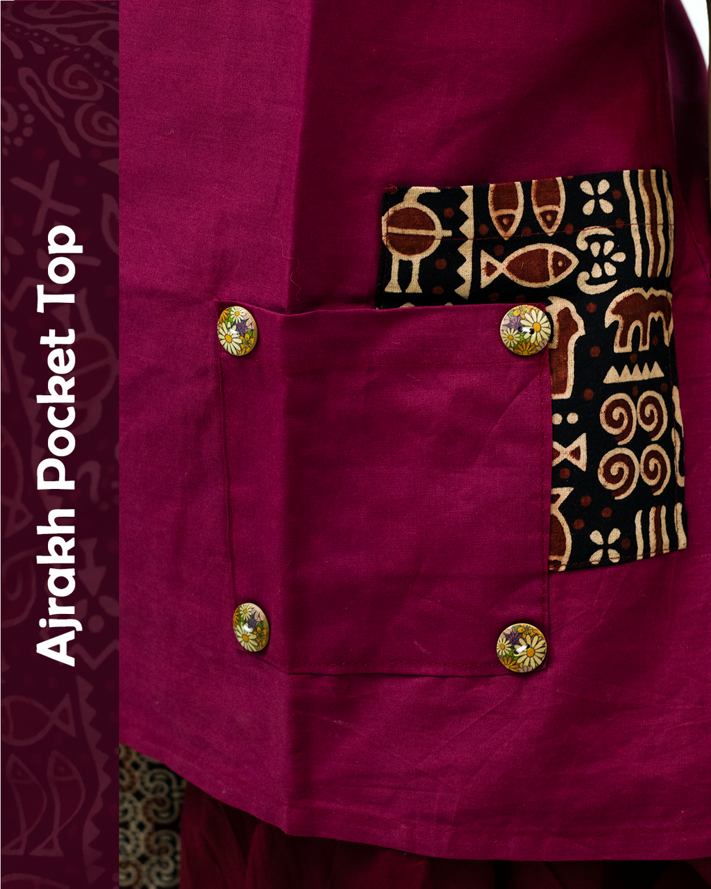 Ajrakh Pocket Top