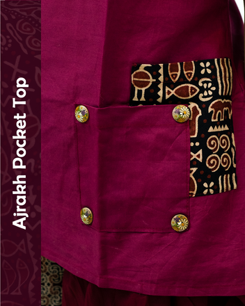 Ajrakh Pocket Top