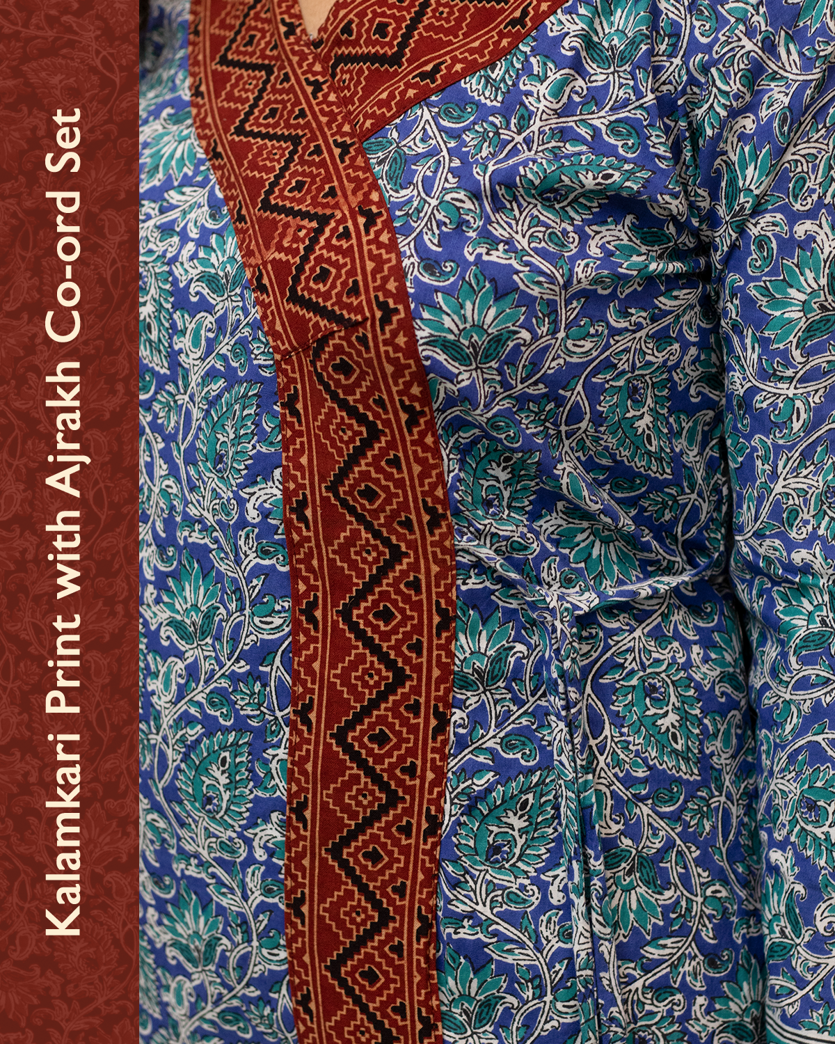 Kalamkari Ajrakh Cotton Co-Ord Set