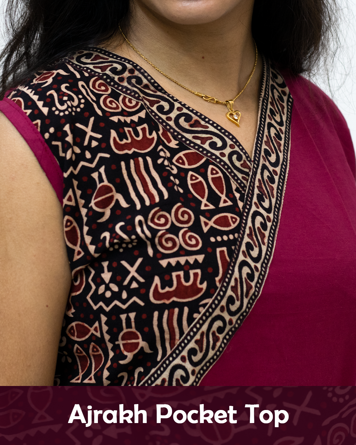 Ajrakh Pocket Top
