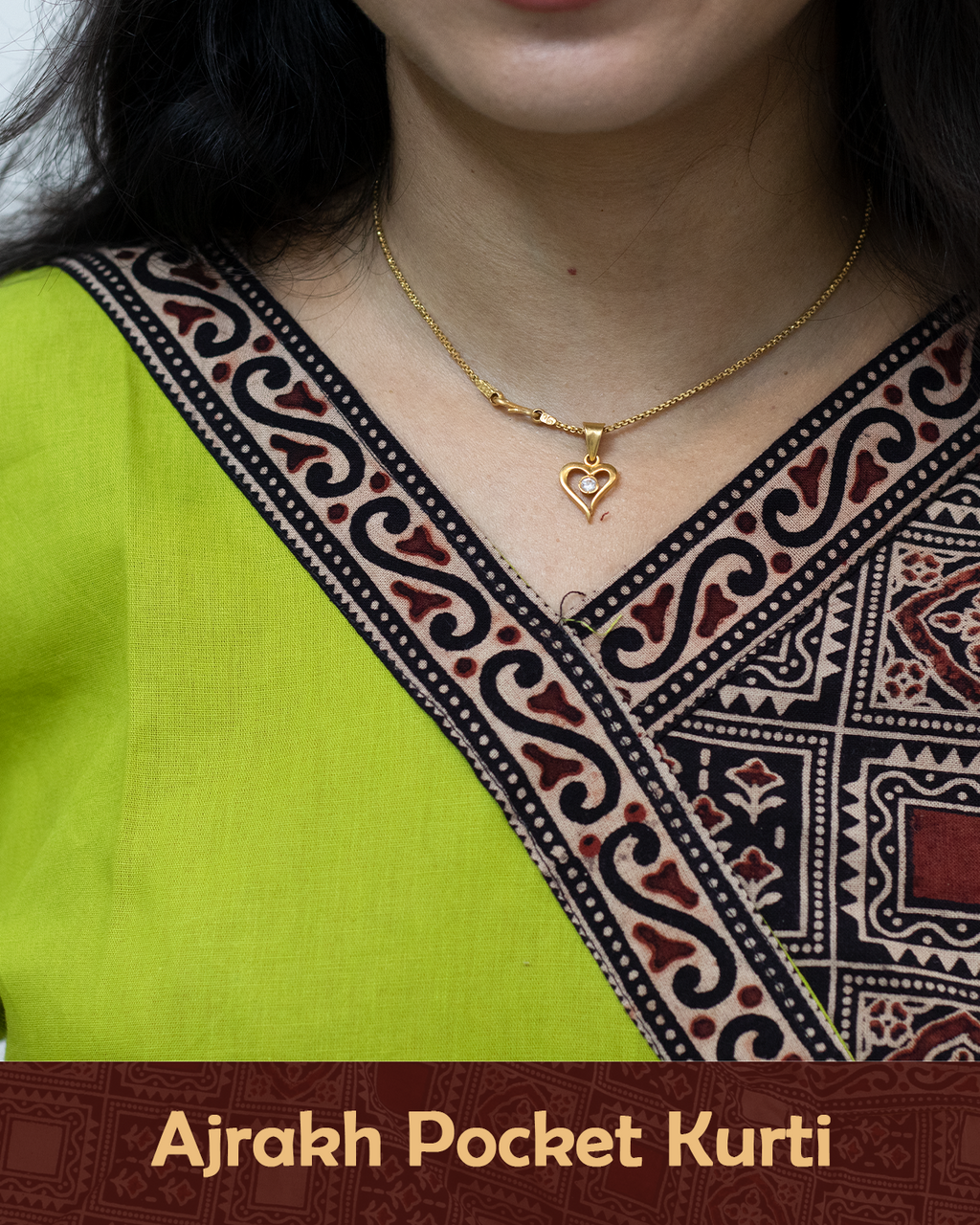 Ajrakh Angrakha Pocket Kurti