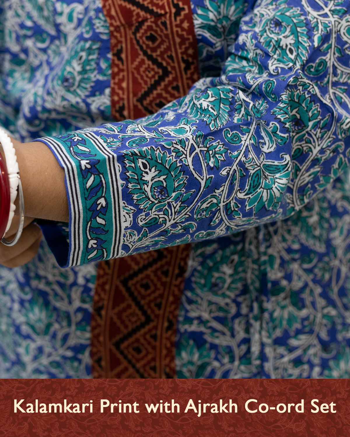 Kalamkari Ajrakh Cotton Co-Ord Set
