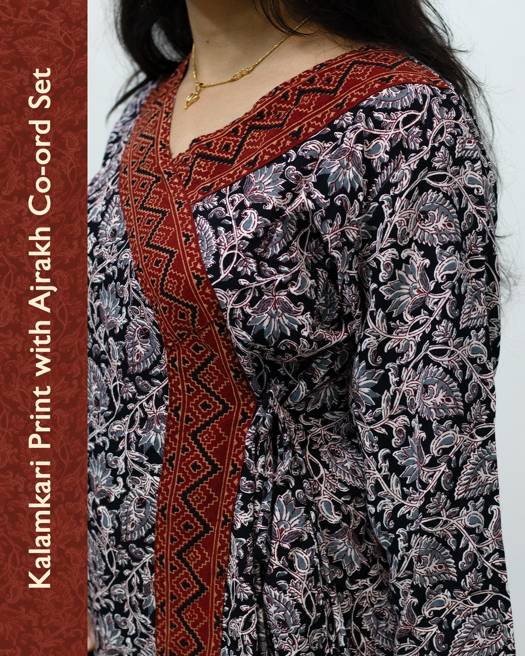 Kalamkari Ajrakh Cotton Co-Ord Set
