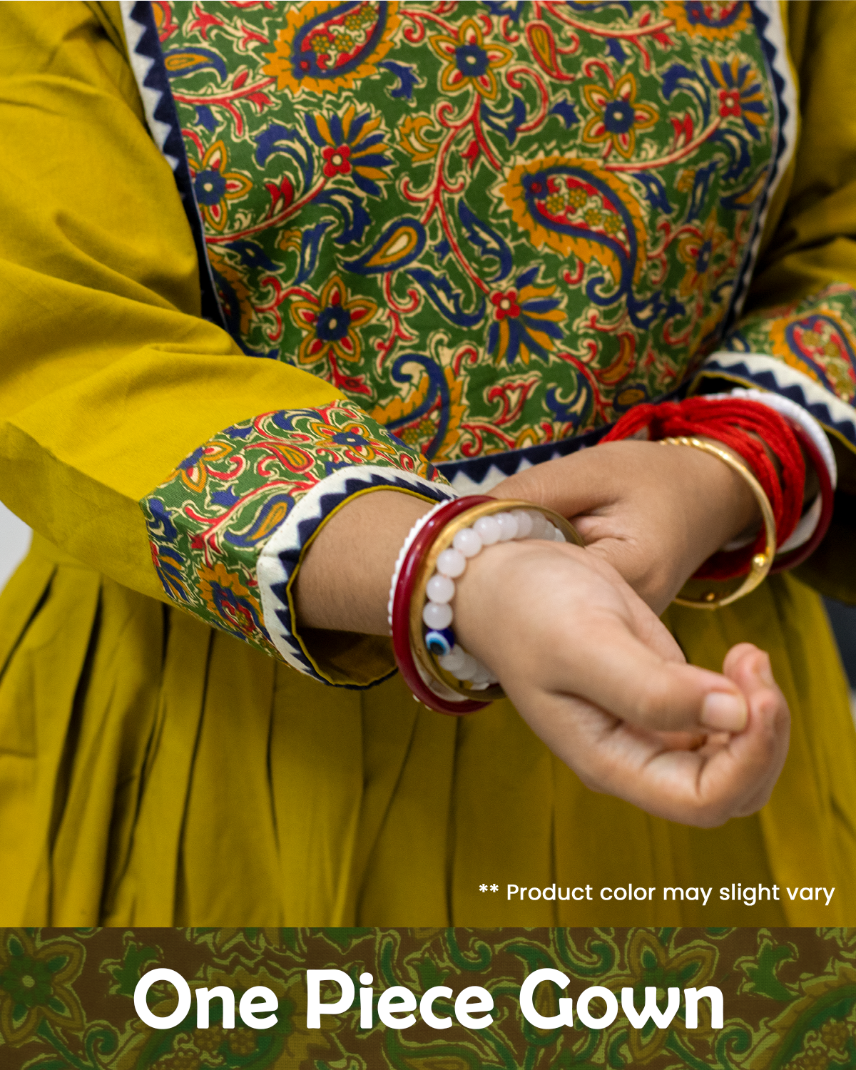 One-Piece Gown Paisley Print