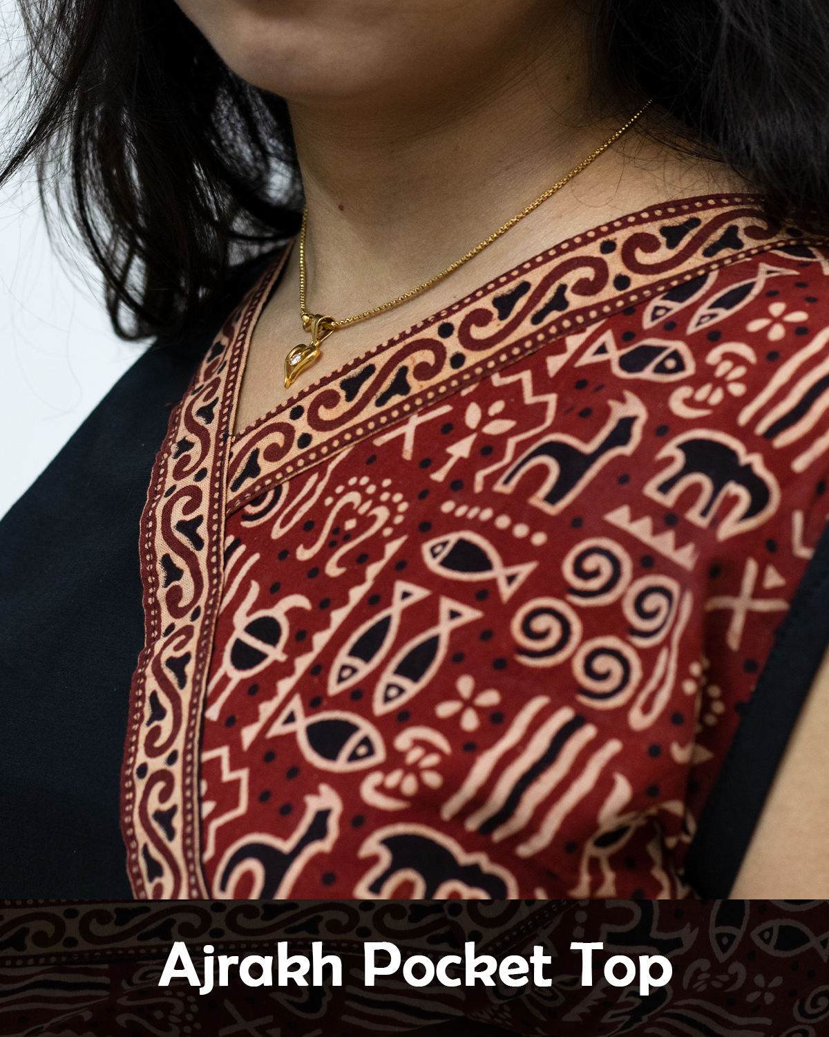 Ajrakh Pocket Top