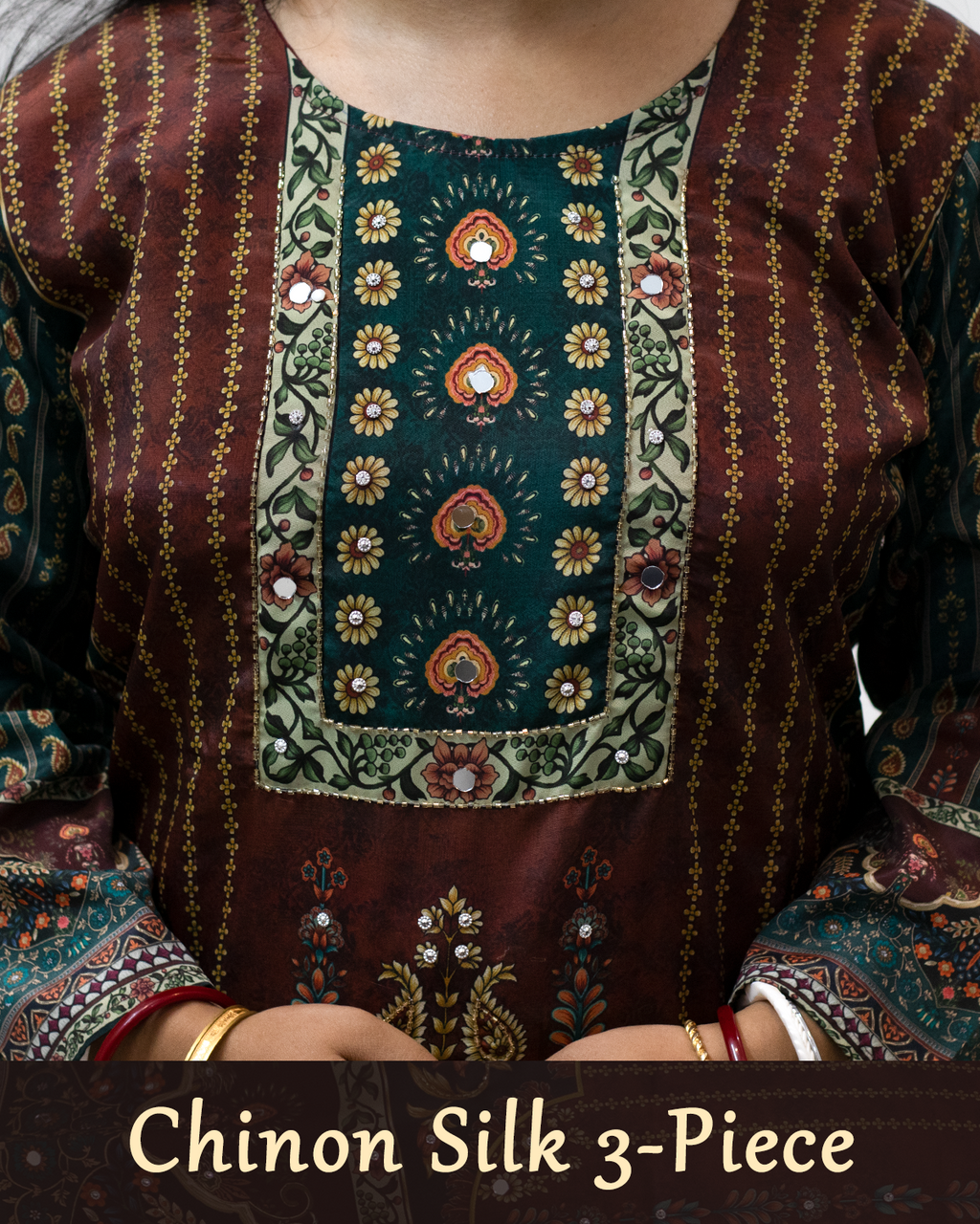 Chinnon Silk Three Piece Set