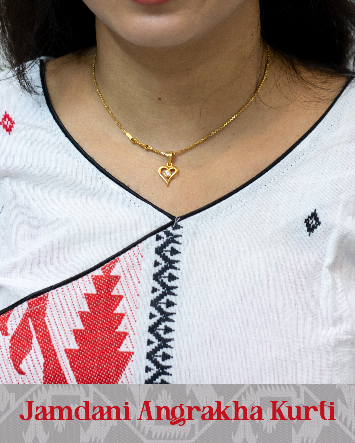 Jamdani Angrakha Kurti