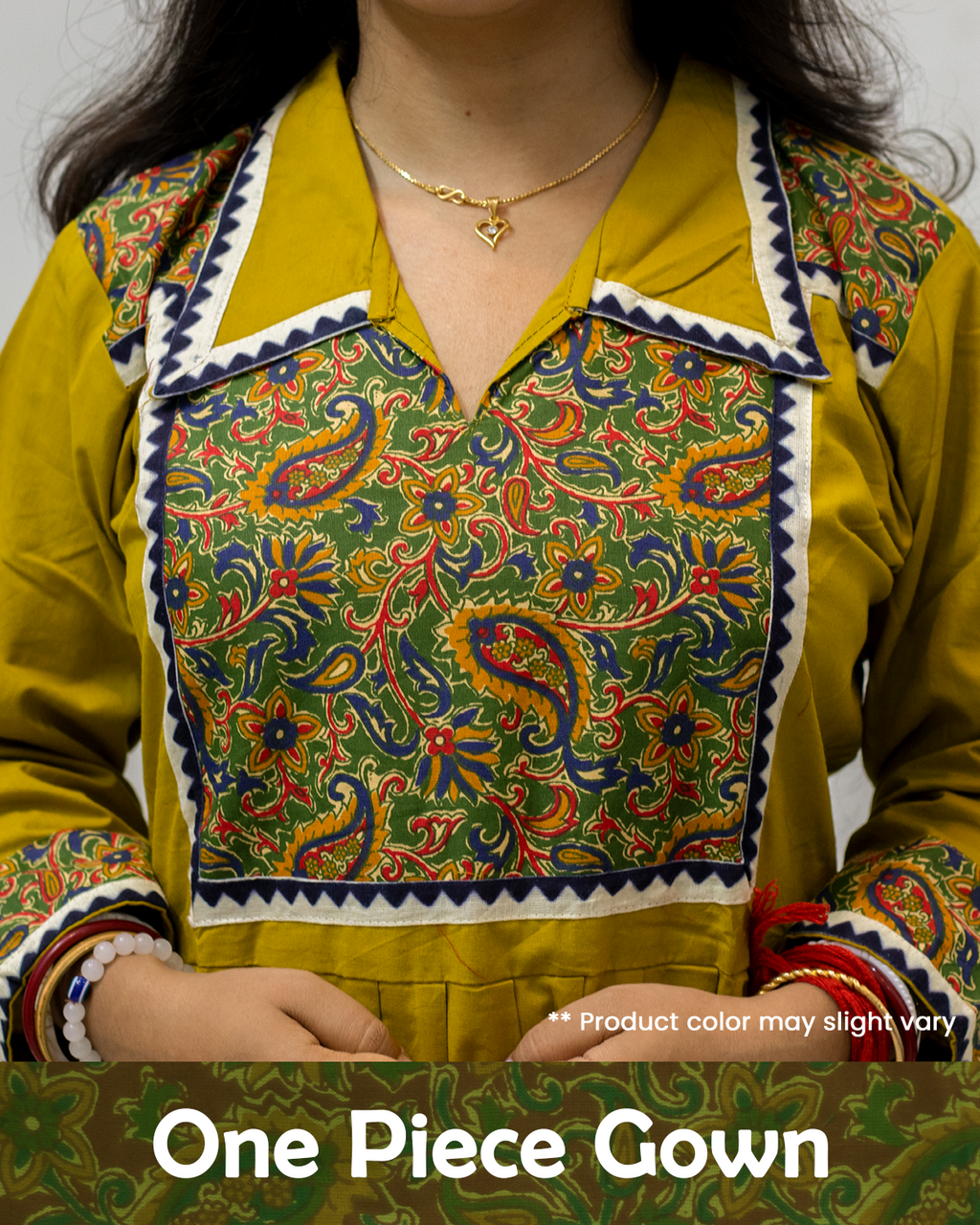 One-Piece Gown Paisley Print